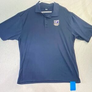 Reebok Dark Blue Polo Shirt with Crest